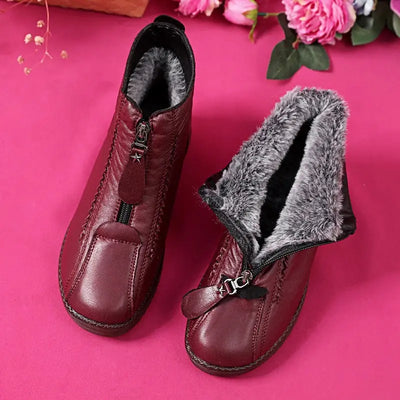 Livia | Damstövlar med halkskydd i naturläder