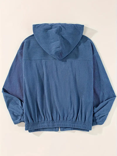 Caroline™ |  Cordjacka med dragkedja