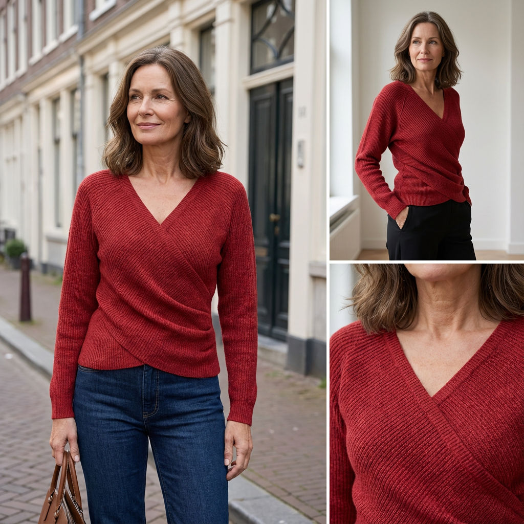 Lina | Lyxig v-ringad wikkeltop