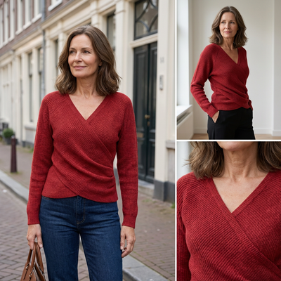 Lina | Lyxig v-ringad wikkeltop