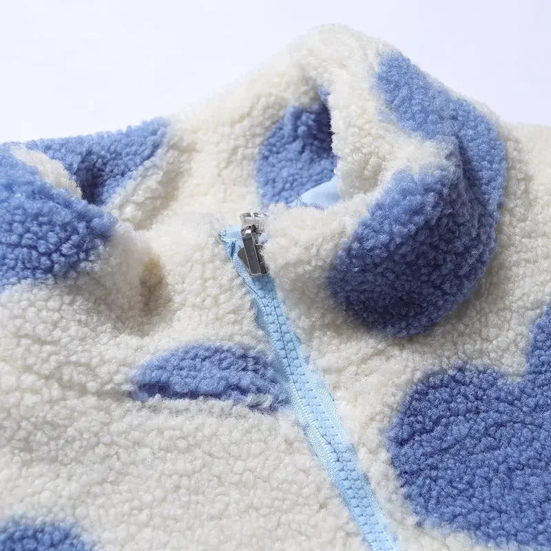 Kerstin™ | Vändbar jacka med hjärtdetaljer